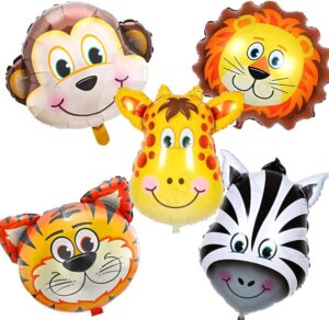 Jungle Theme Foil Balloon 5 Set