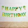 Party festive Jungle Happy birthday Bunting Banner