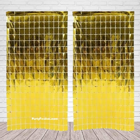 Party Festive Gold Foil Curtain