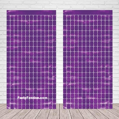 PartyFestive.com Purple Foil Curtain Fringe