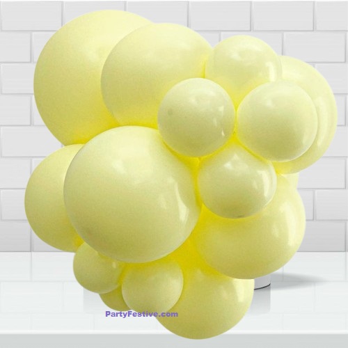 PartyFestive.com Yellow Pastel Balloons 10 Inch