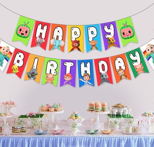 Cocomelon Birthday Banner Bunting 1
