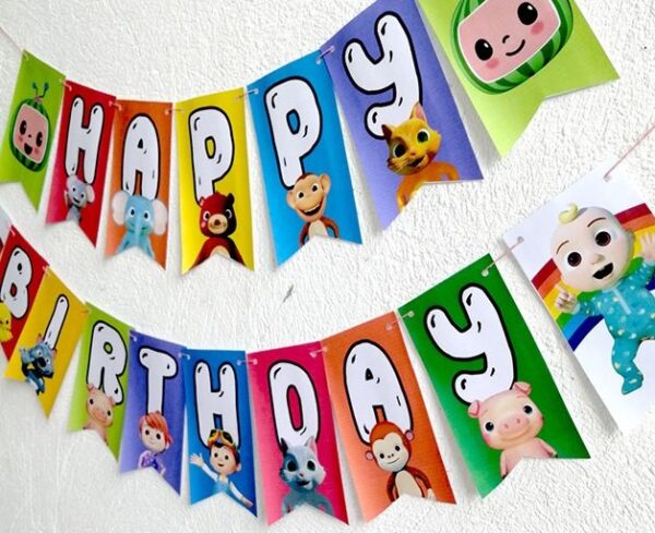 Cocomelon Birthday Banner Bunting