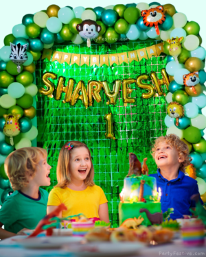JUNGLE THEME BIRTHDAY PARTY DECORATION COMBO KIT