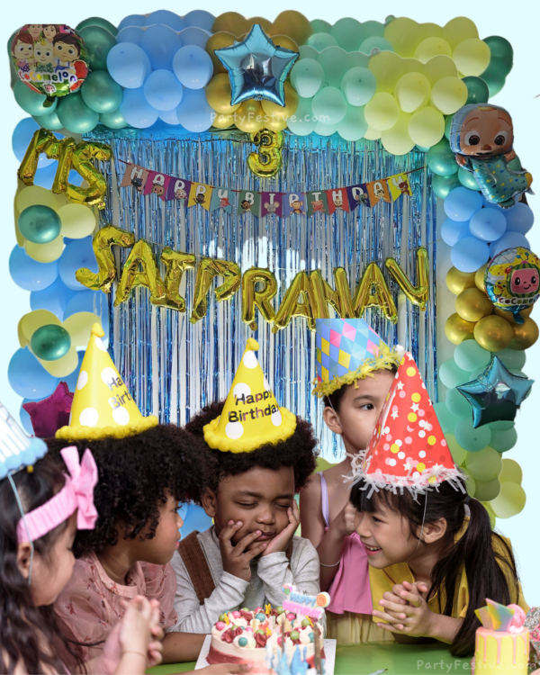5 Cocomelon Star Balloons – Red, Baby JJ Theme – Perfect For Birthday Parties!