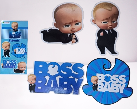 BOSS BABY Theme Cardboard Paper Cutout For Birthday Decoration. partyfestive.com
