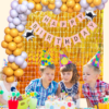 Gold And Silver Balloon Baby Birthday Decoration Kit / Combo Pack