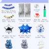 Blue & Silver Theme Birthday Decoration Kit.