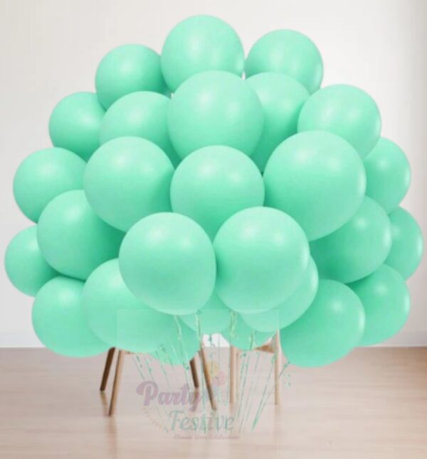 Green Pastel Balloons 10 Inch - 50 Pcs