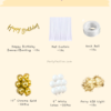 White and Gold Theme Birthday Decoration Combo Set White and Gold Theme Birthday Decoration Combo Set