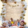 White and Gold Theme Birthday Decoration Combo Set White and Gold Theme Birthday Decoration Combo Set