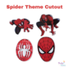 SPIDER THEME Theme Cardboard Paper Cutout For Birthday Decoration. partyfestive.com