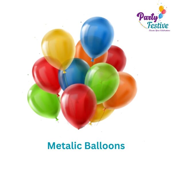Metalic Balloon Multi Colour - 100 Pcs