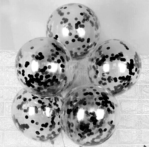 Confetti Balloon Pink Colour 5 Pcs