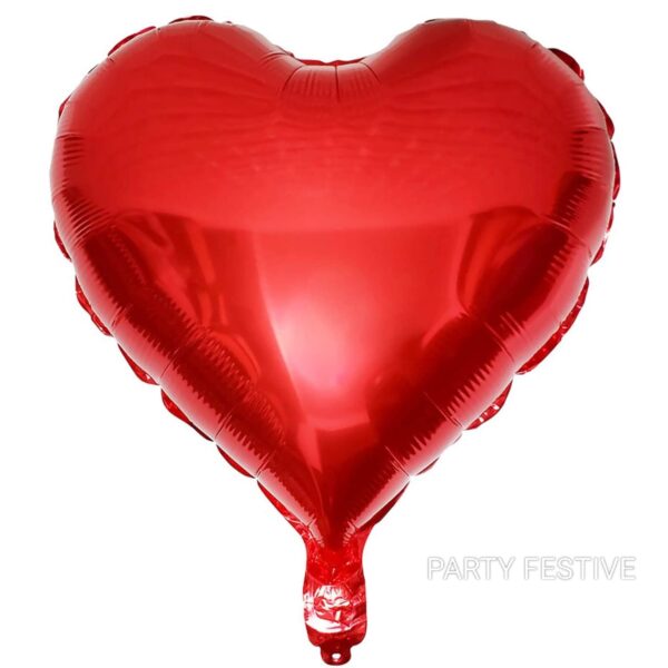 Heart Shape Foil Balloon 18" Inch- 1 pcs (RED)