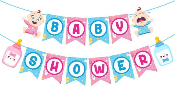 BABY SHOWER Theme Banner | Bunting for Baby Shower Decoration