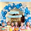 Blue Balloon Theme with Customize Baby Name Decoration combo Kit