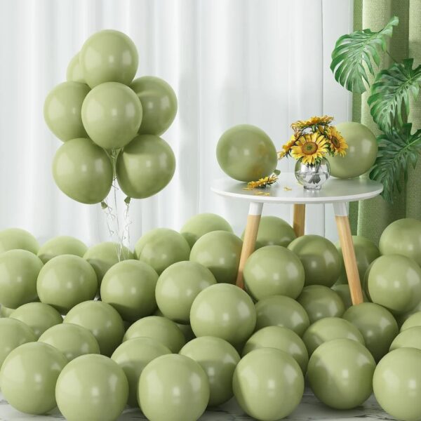 Confetti Balloon Green Colour 5 Pcs