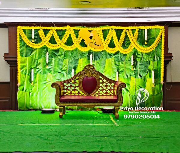 Yellow Marigold Garland Flower For Home Decoration | Diwali Decoration | Pooja Room, Ganpati Decoration | Baby Shower | House warming | Wedding Decoration 5ft- Yellow,