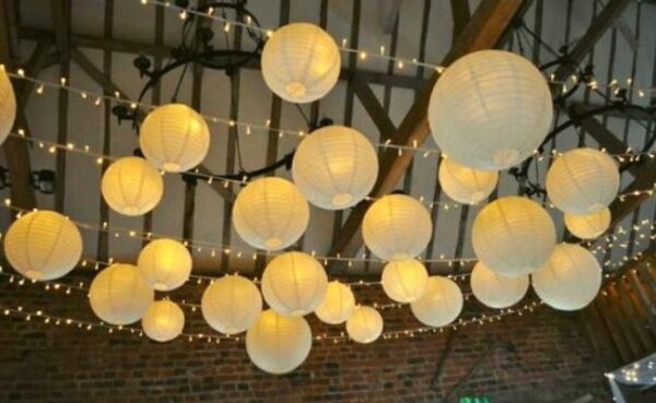 Hanging Paper Lantern Ball Lamp for Birthday, Wedding, Entrance Outdoor Decoration, Baby Shower, Home Decor Party Decoration (12 Inch) Hanging Paper Lantern Ball Lamp for Birthday, Wedding, Entrance Outdoor Decoration, Baby Shower, Home Decor Party Decoration (12 Inch)