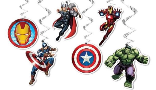 Avengers Theme Swirls Hanging Decoration Kits