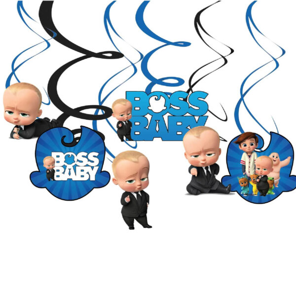 Boss Baby Theme Swirls Hanging Boss Baby Theme Swirls Hanging