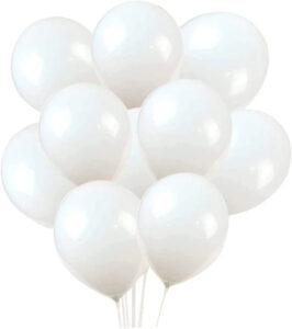latex balloon White Colour