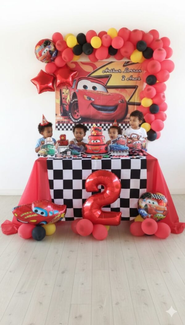 Car Theme 2nd Birthday Decoration