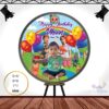 Cocomelon Theme Theme Round Customize Birthday Backdrop Banner – Various Sizes