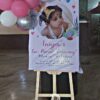 Wooden Easel Stand with Angle 5Feet Wooden Easel Stand with Angle and Height Adjustment for Welcome Board, Name Board - 5Feet