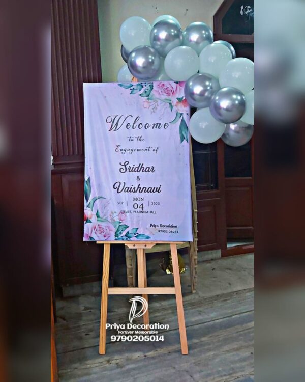 Wooden Easel Stand with Angle and Height Adjustment for Welcome Board, Name Board - 5Feet Wooden Easel Stand with Angle and Height Adjustment for Welcome Board, Name Board - 5Feet