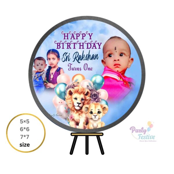 Lion King Theme Birthday Backdrop Banner