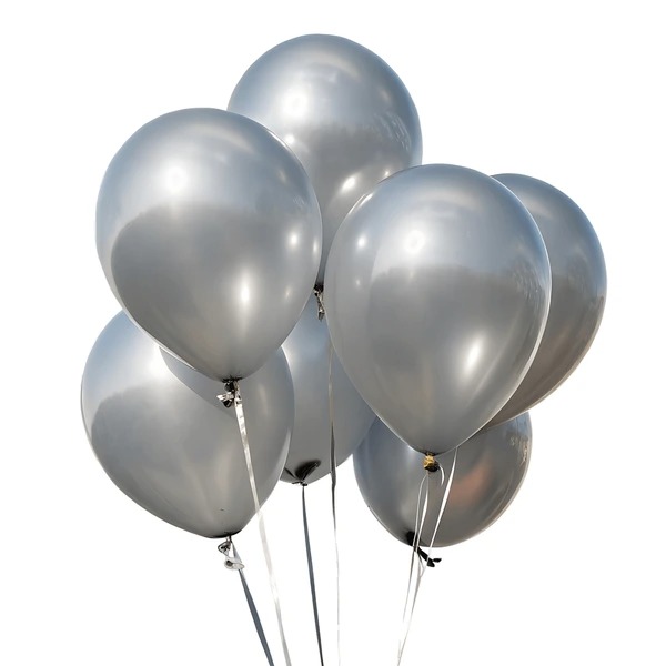 Metalic Silver Balloon