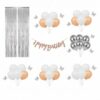 Silver , White & Peach Theme Decoration kit includes